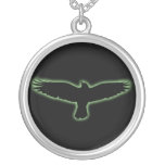 Raven Silver Plated Necklace at Zazzle