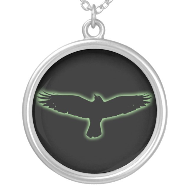 Raven Silver Plated Necklace (Front)