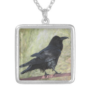 Raven Silver Plated Necklace