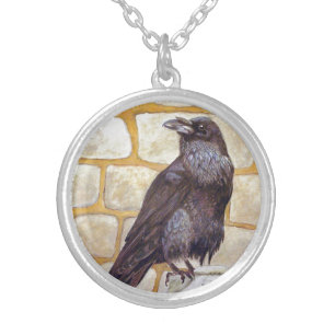 Raven Silver Plated Necklace