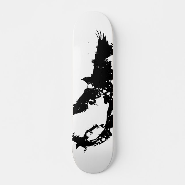 raven skateboard deck (Front)