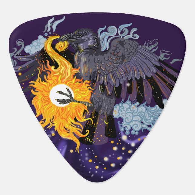 Raven Sky Folklore  Guitar Pick (Front)