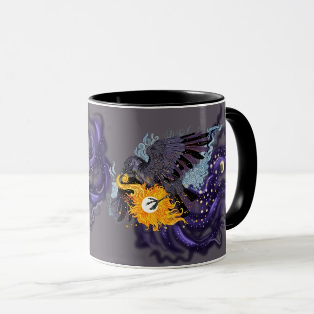 Raven Sky Folklore mug (Front Right)