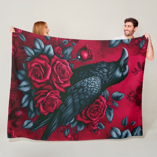 Raven Song 60x80 Fleece Blanket (In Situ)