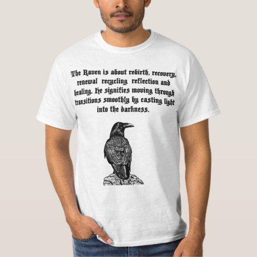 raven Spirit Animal Art T_Shirt