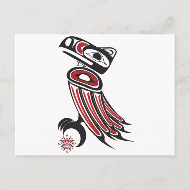 Raven steals the sun postcard (Front)