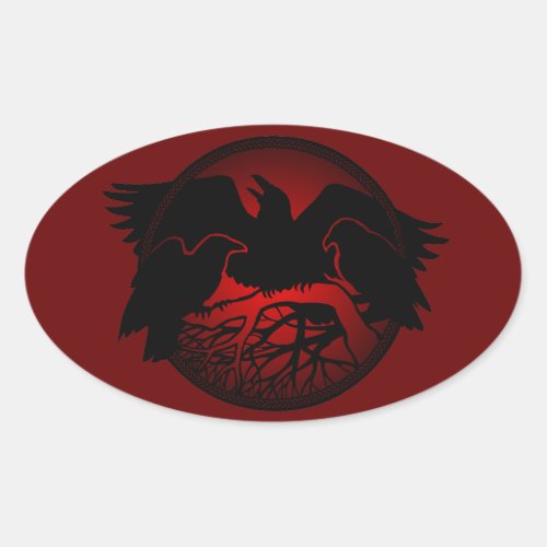 Raven Stickers Native Wildlife Raven Art Stickers