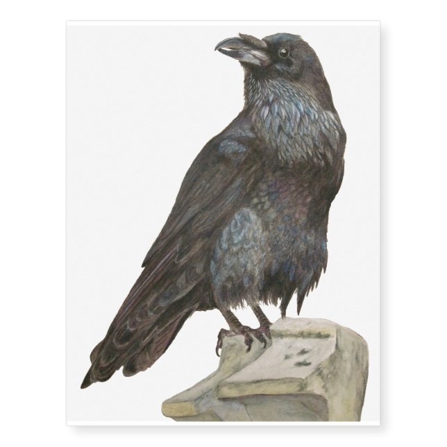 Raven Temporary Tattoos (Front)