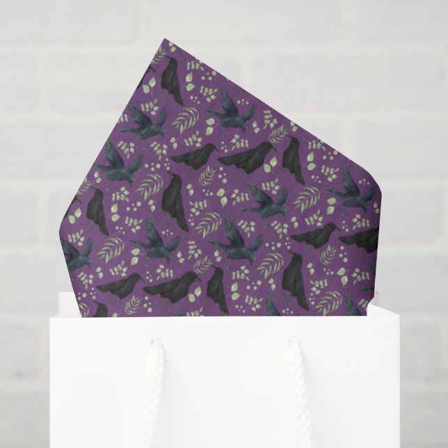 Raven Tissue Paper in Purple (Gift Bag)
