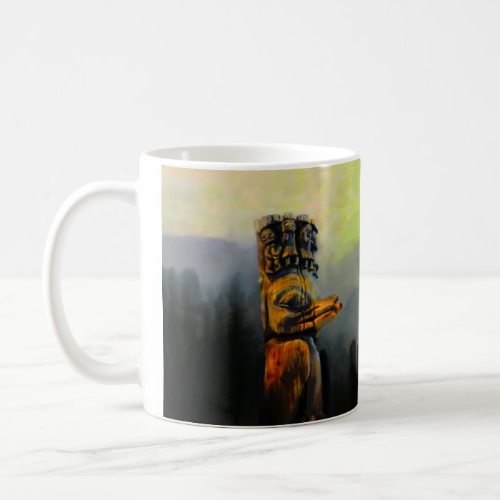 Raven Totem Pole Coffee Mug