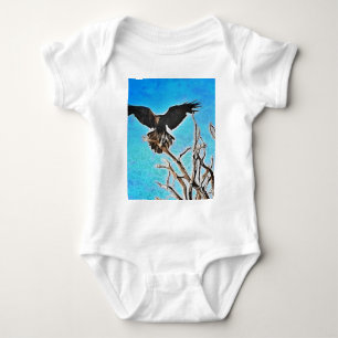 Raven tree baby bodysuit