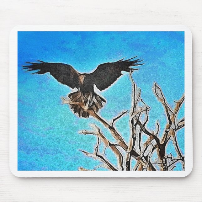 Raven tree mouse pad (Front)