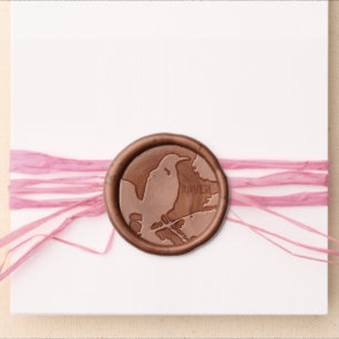 Raven wax seal sticker