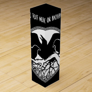 Raven Wine Box Personalize Raven Art Wine Gift Box