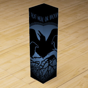 Raven Wine Box Personalize Raven Art Wine Gift Box