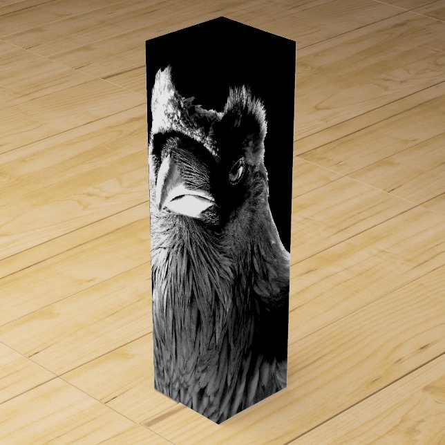 Raven Wine Box Personalized Raven Wine Gift Box (Front)