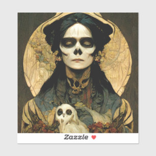 Raven Witch 2 Fantasy Horror Goth Gothic Sticker