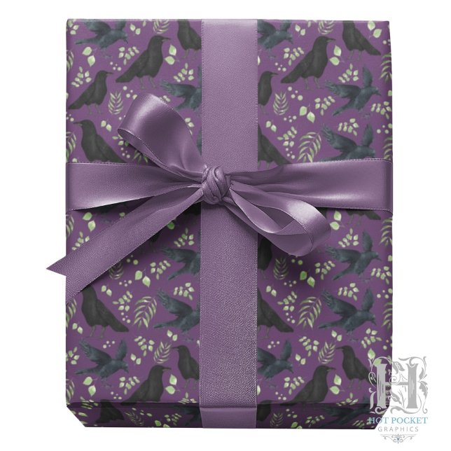 Raven Wrapping Paper in Purple (Creator Uploaded)