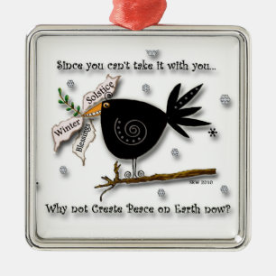 RavenBlessings Metal Ornament