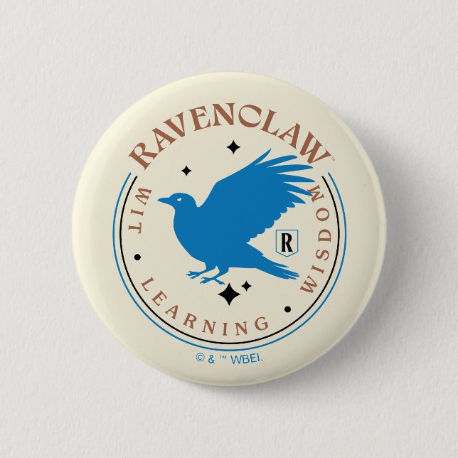 RAVENCLAW™ Blue Eagle House Pride Badge Button (Front)