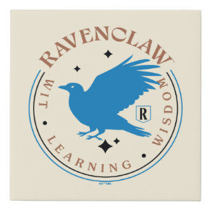 RAVENCLAW™ Blue Eagle House Pride Badge Faux Canvas Print