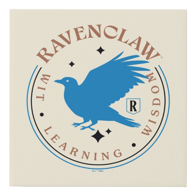 RAVENCLAW™ Blue Eagle House Pride Badge Faux Canvas Print (Front)