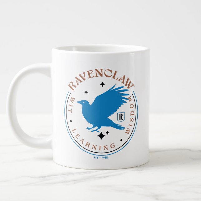 RAVENCLAW™ Blue Eagle House Pride Badge Giant Coffee Mug (Left)