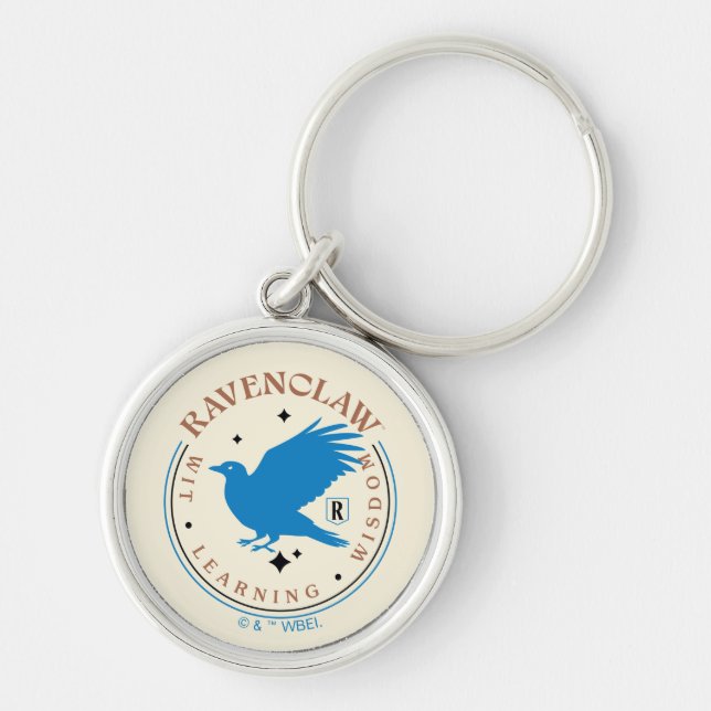 RAVENCLAW™ Blue Eagle House Pride Badge Keychain (Front)