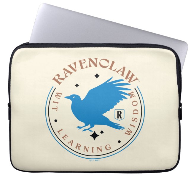RAVENCLAW™ Blue Eagle House Pride Badge Laptop Sleeve (Front)