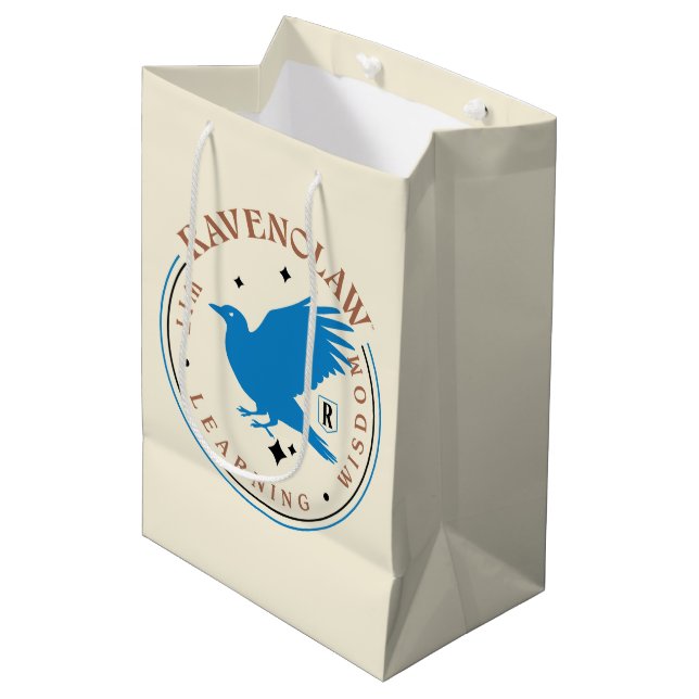 RAVENCLAW™ Blue Eagle House Pride Badge Medium Gift Bag (Front Angled)