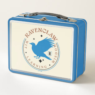 RAVENCLAW™ Blue Eagle House Pride Badge Metal Lunch Box