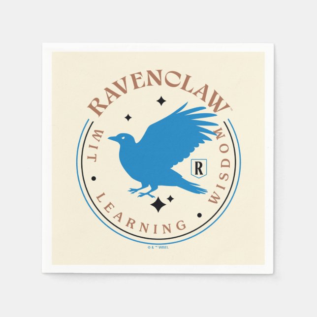 RAVENCLAW™ Blue Eagle House Pride Badge Napkins (Front)