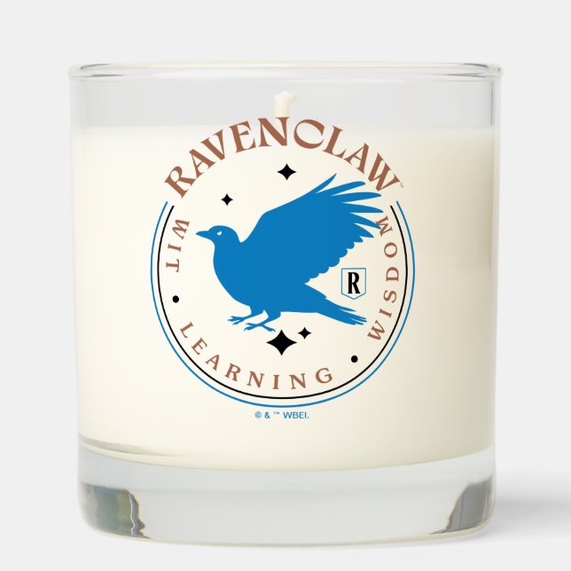 RAVENCLAW™ Blue Eagle House Pride Badge Scented Candle (Front)