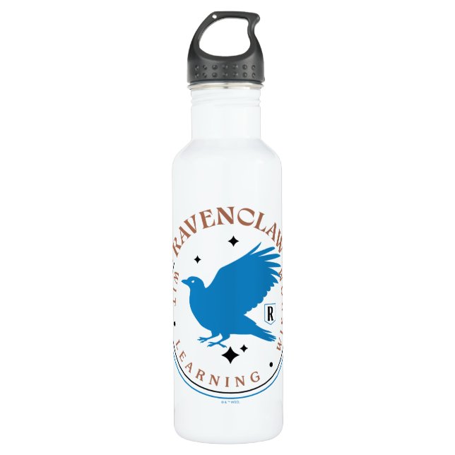 RAVENCLAW™ Blue Eagle House Pride Badge Stainless Steel Water Bottle (Front)