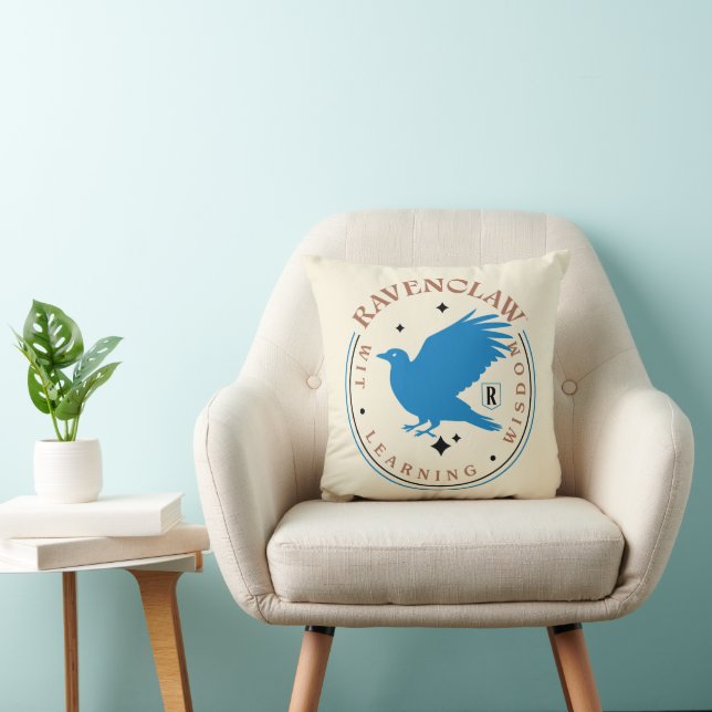 RAVENCLAW™ Blue Eagle House Pride Badge Throw Pillow (Chair)