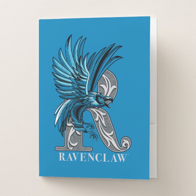 RAVENCLAW™ Crosshatched Emblem Pocket Folder (Front)