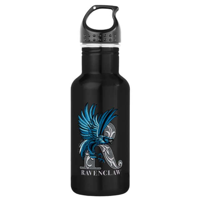 RAVENCLAW™ Crosshatched Emblem Stainless Steel Water Bottle (Front)