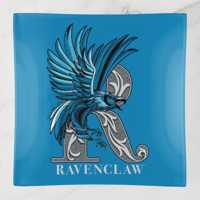 RAVENCLAW™ Crosshatched Emblem Trinket Tray (Front)