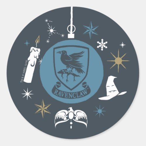 RAVENCLAW Holiday Bauble Graphic Classic Round Sticker