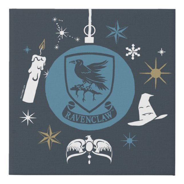 RAVENCLAW™ Holiday Bauble Graphic Faux Canvas Print (Front)