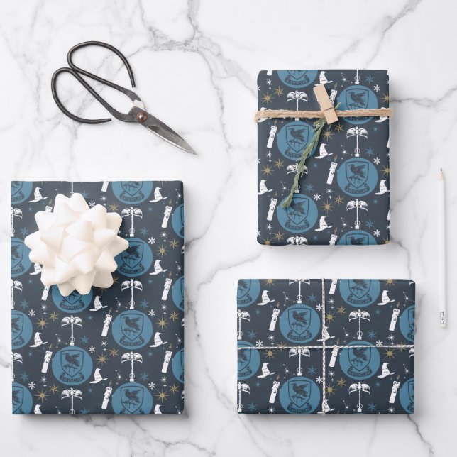 RAVENCLAW™ Holiday Bauble Graphic Wrapping Paper Sheets (Front)