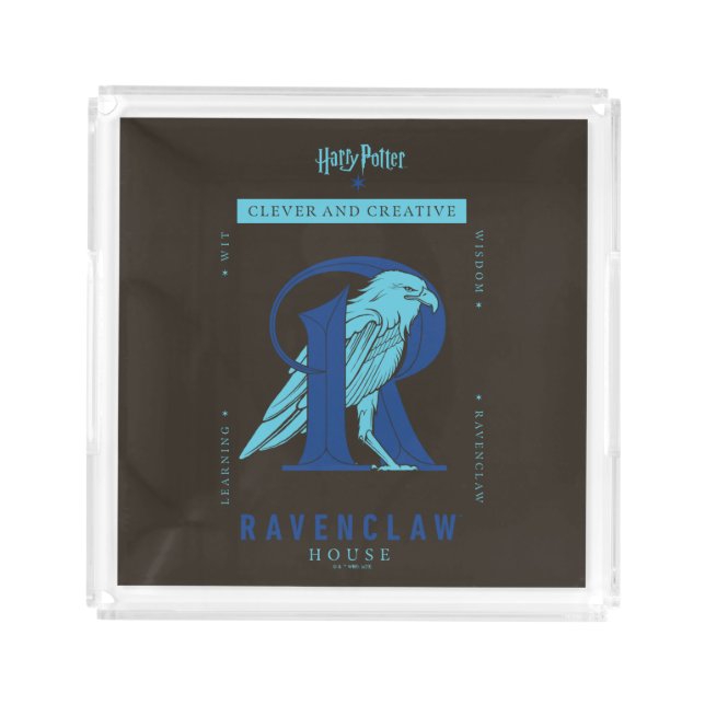RAVENCLAW™ House Clever and Creative Acrylic Tray (Front)