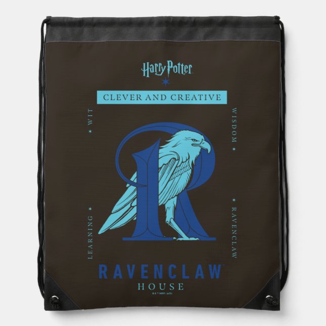 RAVENCLAW™ House Clever and Creative Drawstring Bag (Front)