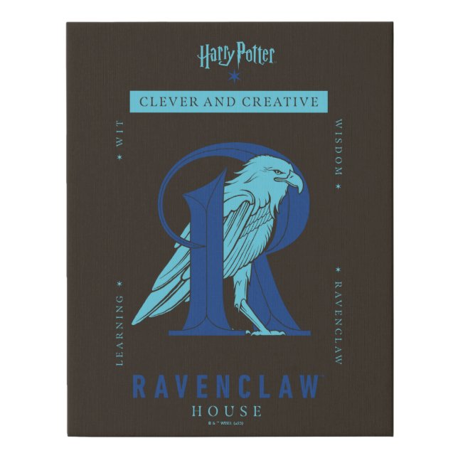 RAVENCLAW™ House Clever and Creative Faux Canvas Print (Front)