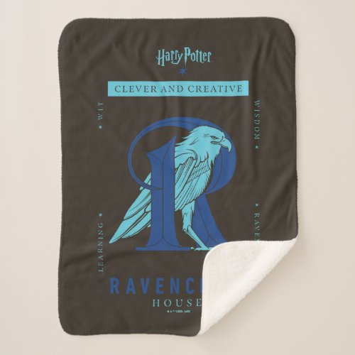 RAVENCLAWâ House Clever and Creative Sherpa Blanket