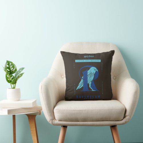RAVENCLAWâ House Clever and Creative Throw Pillow