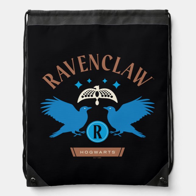 RAVENCLAW™ House Double Eagle Diadem Graphic Drawstring Bag (Front)