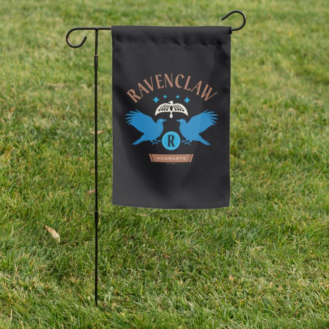 RAVENCLAW™ House Double Eagle Diadem Graphic Garden Flag (In SItu)