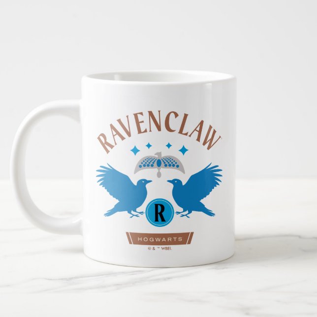 RAVENCLAW™ House Double Eagle Diadem Graphic Giant Coffee Mug (Left)