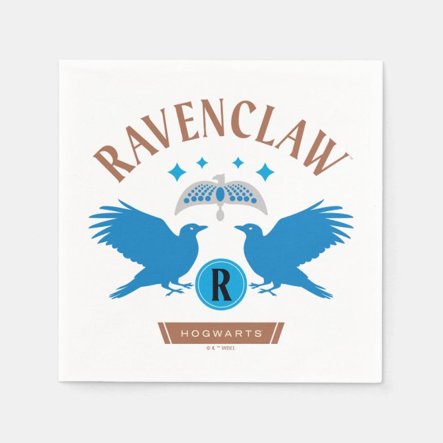 RAVENCLAW™ House Double Eagle Diadem Graphic Napkins (Front)